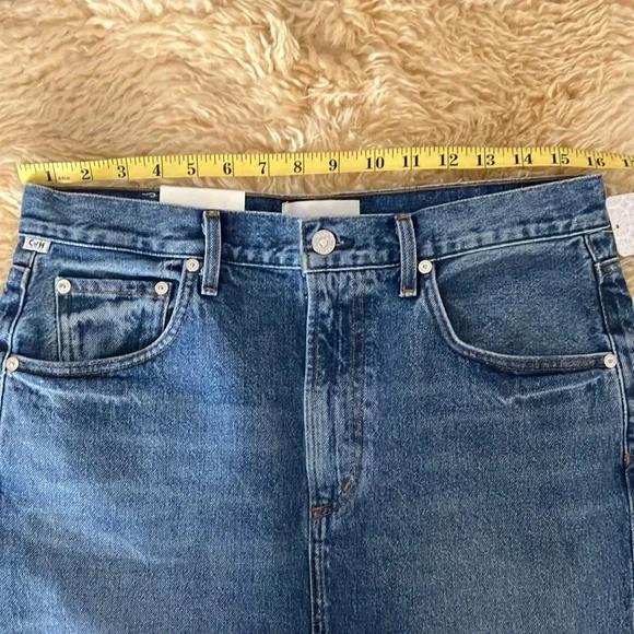 CITIZENS OF HUMANITY free people 
Daru Peri maxi denim Pencil Skirt 28 NW - Picture 7 of 13